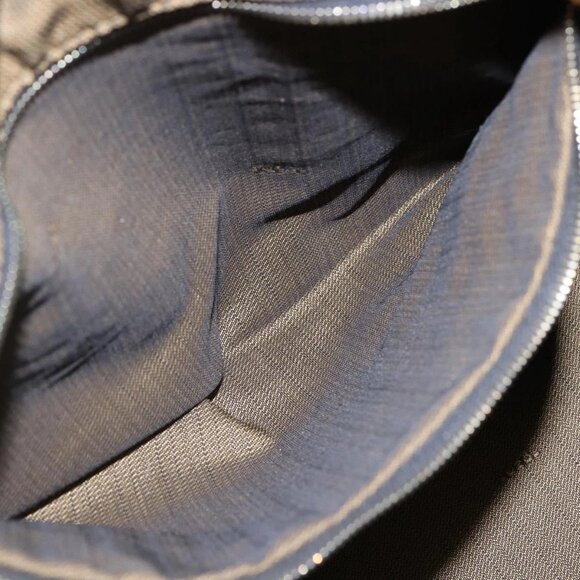 FENDI Zucca Canvas Vanity Hand Bag Black Brown Auth 144977 - Picture 12 of 16